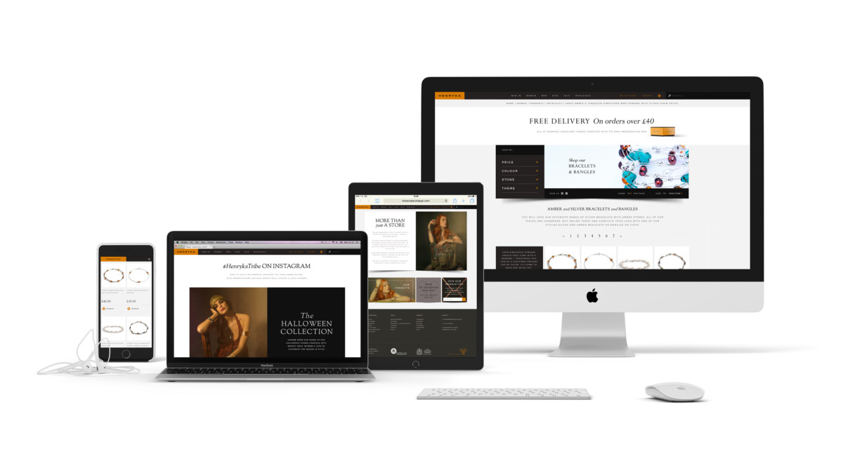 Henryka website rebrand